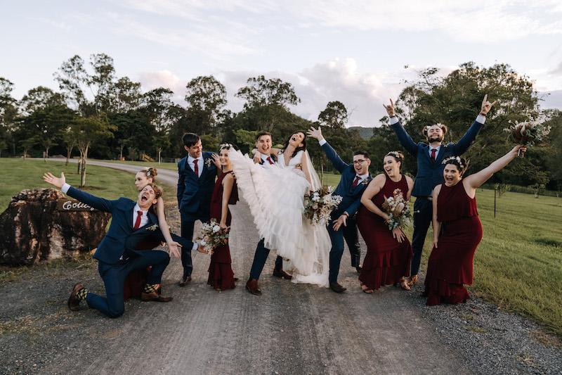 Yandina Station Wedding Flowers Nat and Tom