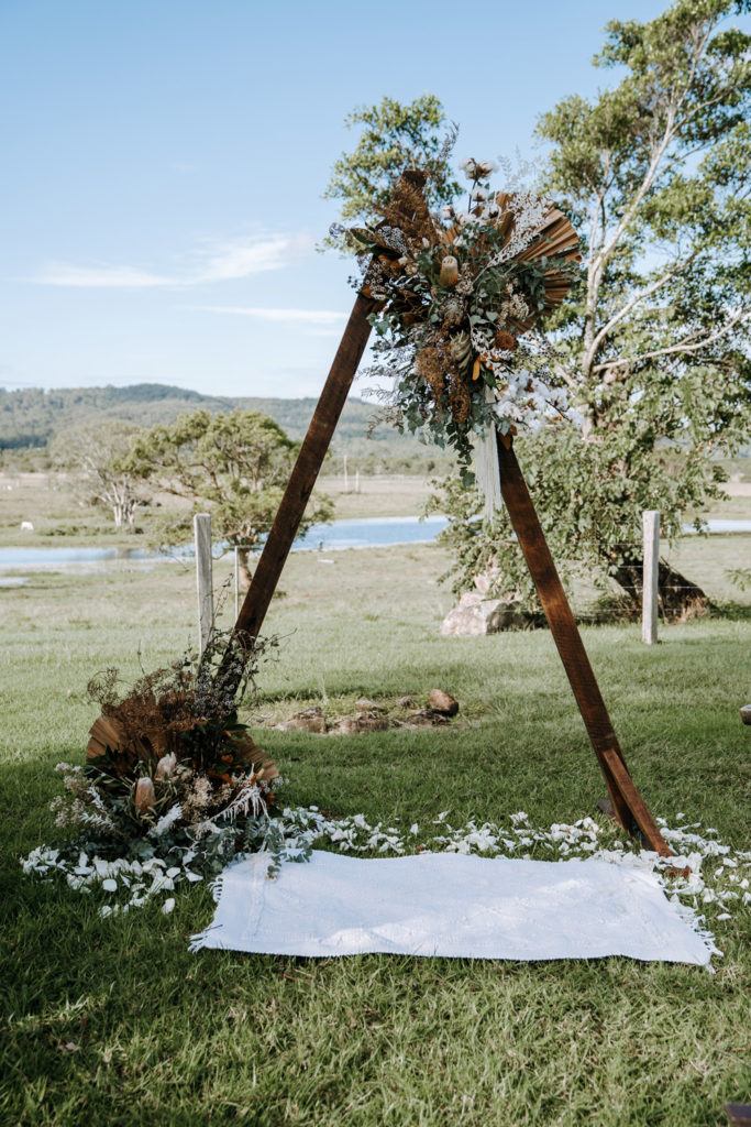 Yandina Station Wedding Flowers Nat and Tom